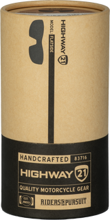 Highway 21 Flatside Hybrid Goggle Black for Motorcycle Riders with Impact-Resistant Frame and Polarized Lenses