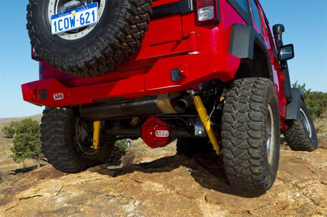 ARB Summit Rear Bumper for Jeep Wrangler TJ/YJ - Heavy-Duty Steel Protection with Tow Hitch and Accessory Provisions