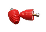 Energy Suspension Hyper-Flex Red Bump Stop Set for Jeep Wrangler, Toyota Tacoma, Ford F-150 - Part #9.9101R