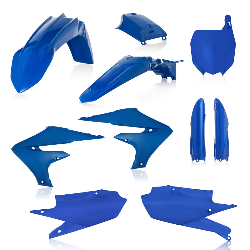 Acerbis Full Plastic Kit for Yamaha YZ250F, YZ450FX, YZ250FX, and YZ450F (2018-2023) – Blue