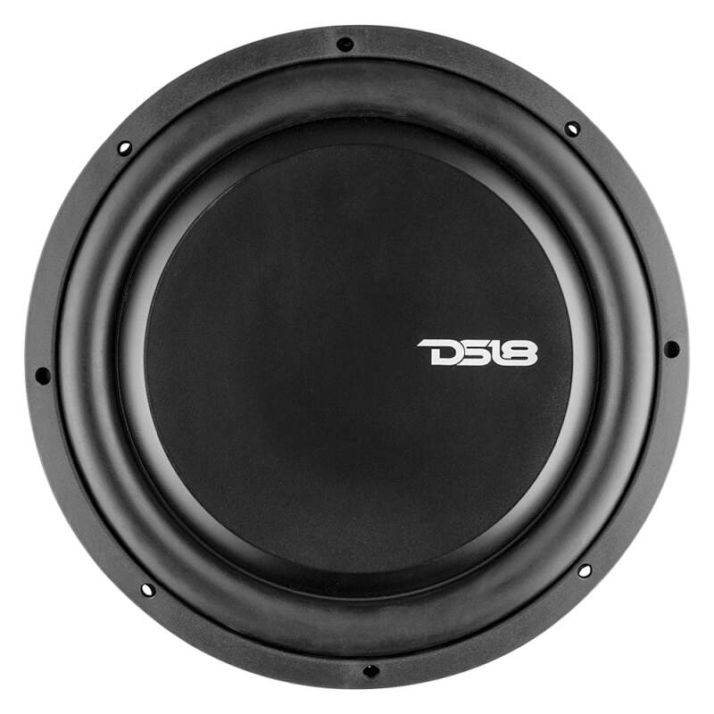 DS18 PSW12.4D 12-Inch 600W RMS Water-Resistant Shallow Mount Subwoofer for Automotive Applications