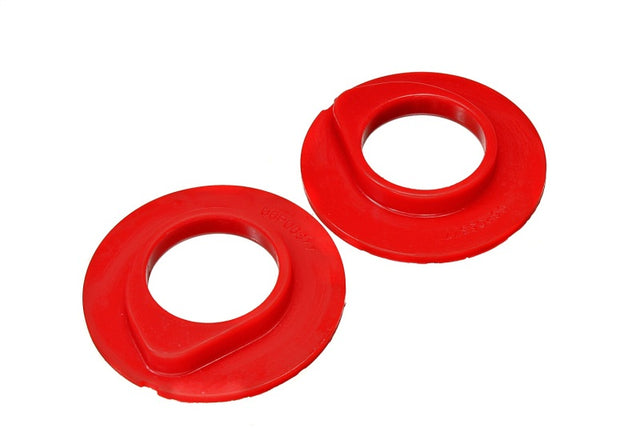 Energy Suspension 4.9108R Front Coil Spring Isolator Set for 1993-1996 Ford F-150 and Bronco - Red