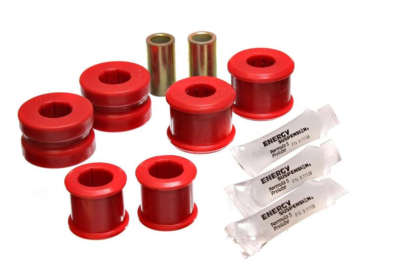 Energy Suspension 4.5191R Red Rear Sway Bar Frame Bushings for 2005-2010 Ford Mustang - 20mm Diameter