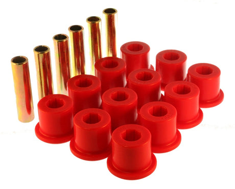 Energy Suspension GM 2 & 4X Rear Spring Bushing Set - Red for 1980-1987 GMC Jimmy (Part #3.2106R)