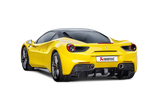 Akrapovic Slip-On Line Exhaust for Ferrari 488 GTB & Spider (Titanium with Carbon Tips) - Part MTP-FE488H