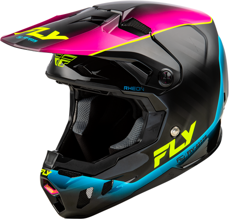Fly Racing Formula CC Underglow Helmet Black, Pink & Blue XS – Motorcycle Helmet for Street and Off-Road Vehicles