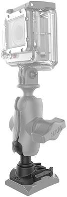 RAM RAP-B-202U-GOP2 1-Inch Ball Mount for GoPro and Oxbow Base – Compatible with Marine and Off-Road Vehicles