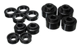 Energy Suspension Hyper-Flex Polyurethane Body Mount Set for 2004-2007 Ford F-250 and F-350 Super Duty, 2WD/4WD, Reg Cab, Black Part Number 4.4121G