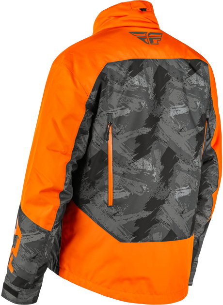 Fly Racing Snx Pro Jacket Orange/Black for Adult Snowmobile and Off-Road Vehicles