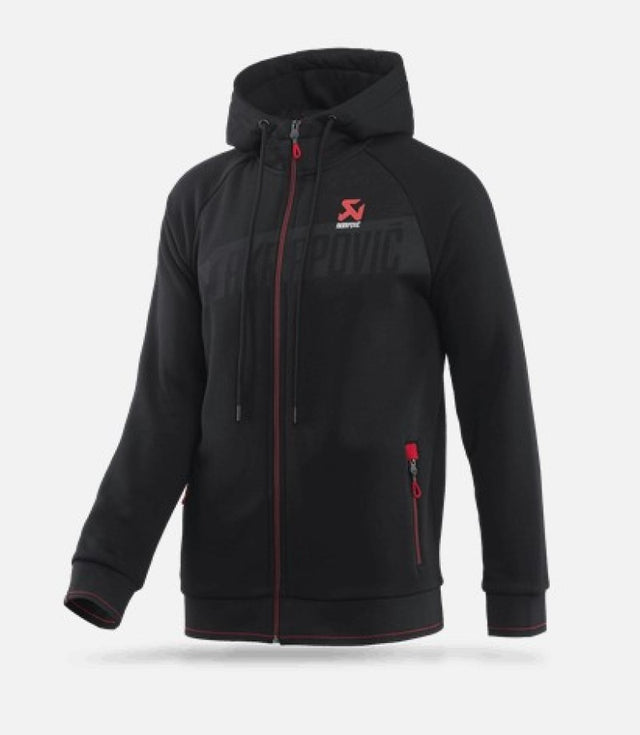 Akrapovic Men's Corpo Zip Hoodie in Black - Size Medium