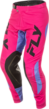 Fly Racing Evolution DST Pants Pink/Lavender/Black Size 28 with BOA Fit System for Motocross and Off-Road Vehicles