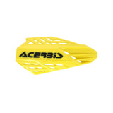 Acerbis Linear Vented Handguard - Yellow/Black for Off-Road and Motocross Vehicles