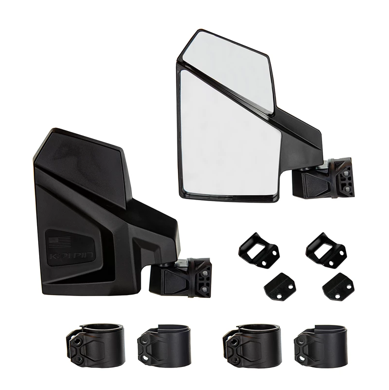 KOLPIN Universal UTV Side Mirror - Fits Most UTVs for Enhanced Visibility