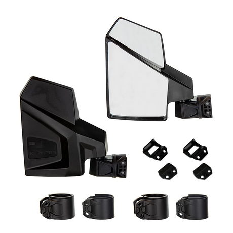 KOLPIN Universal UTV Side Mirror - Fits Most UTVs for Enhanced Visibility