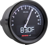 KOSO BA085101 Tnt 05r D60 Tachometer for Yamaha V-Star 650 and Honda Shadow 750
