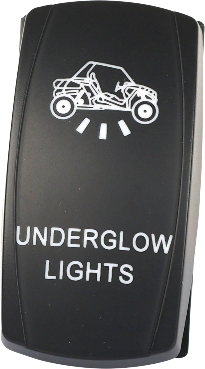 OPEN TRAIL SM106-024 UnderGlow Lighting LED Switch with Dual Amber Illumination for Jeep, Truck, SUV