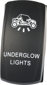 OPEN TRAIL SM106-024 UnderGlow Lighting LED Switch with Dual Amber Illumination for Jeep, Truck, SUV