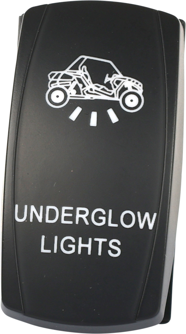 OPEN TRAIL SM106-024 UnderGlow Lighting LED Switch with Dual Amber Illumination for Jeep, Truck, SUV