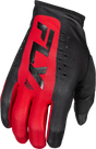 Fly Racing Lite Gloves Black/Red for Offroad Motorcycles, Size Small