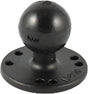 RAM 2 1/2 Inch Diameter Base with Rubber Ball and Socket Mount for Marine and Recreational Vehicles - Model RAM-202U