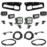 Baja Designs Ford Bronco 2021-2022 S2 SAE Pro Fog Pocket Light Kit with Upfitter - Clear