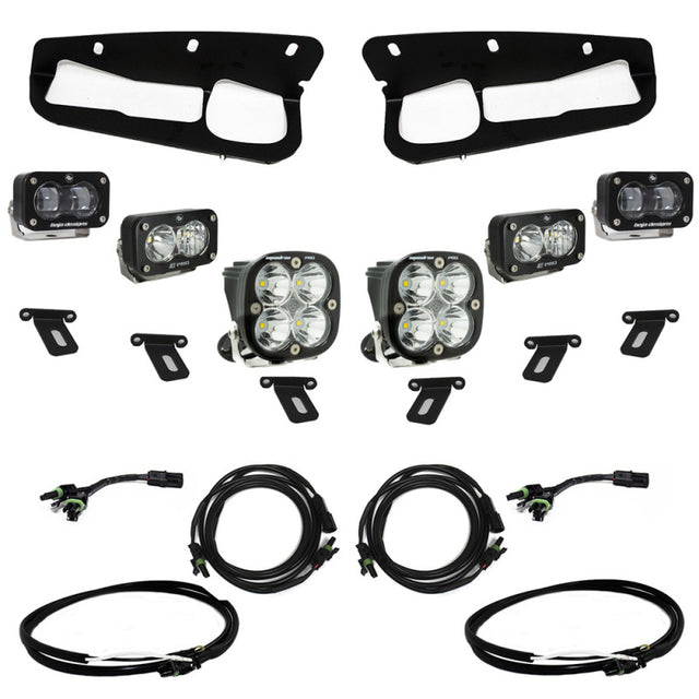 Baja Designs Ford Bronco 2021-2022 S2 SAE Pro Fog Pocket Light Kit with Upfitter - Clear
