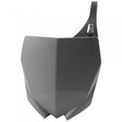 Acerbis Yamaha YZ Front Number Plate - Gray (Part #2171750011) for 2010-2020 Yamaha YZ Models