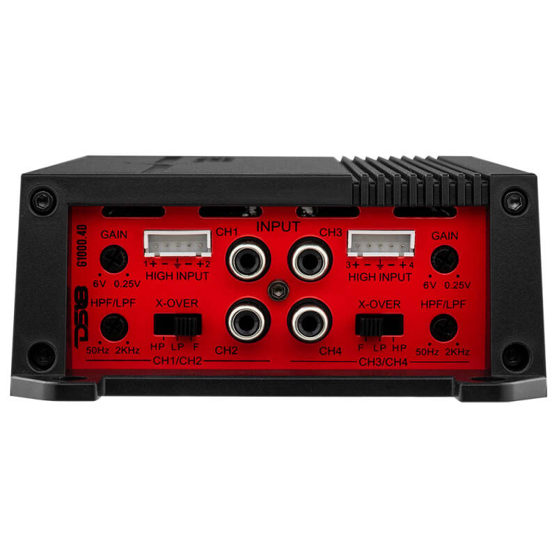 DS18 G1000.4D 4-Channel Car Amplifier – 4 x 150 Watts RMS at 2 Ohm, Fits Most Vehicles
