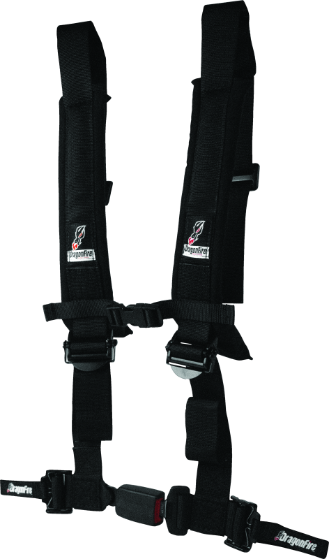 DragonFire Racing H-Style 4-Point Harness with EZ-Adjust and Memory Foam Shoulder Pads