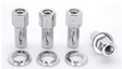 Weld Open End Lug Nuts with Centered Washers, 1/2 Inch - Right Hand Thread, Pack of 4