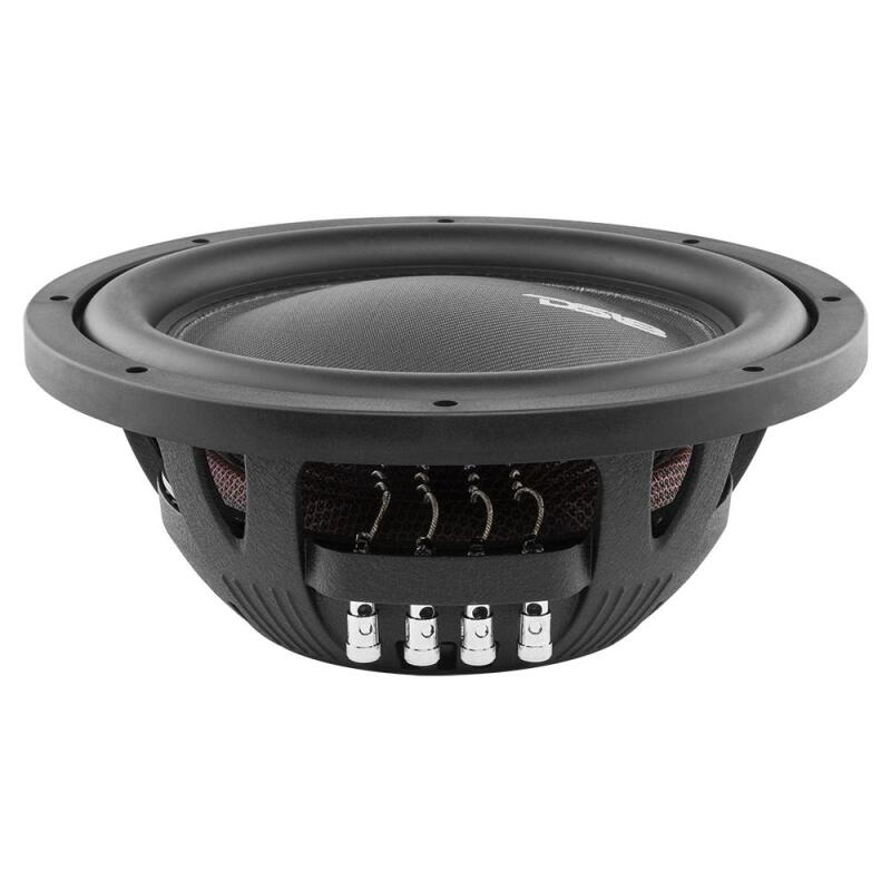 DS18 IXS12.4D 12-Inch 800W RMS Shallow Mount Fiber Glass Subwoofer for Car Audio Systems
