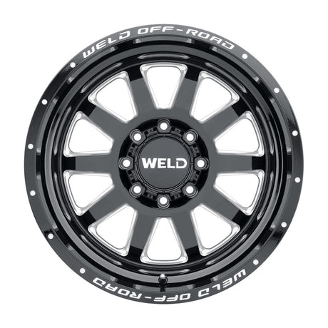 Weld Off-Road W102 20x9 Stealth Matte Black Alloy Wheel with 6X135 and 6X139.7 Bolt Pattern