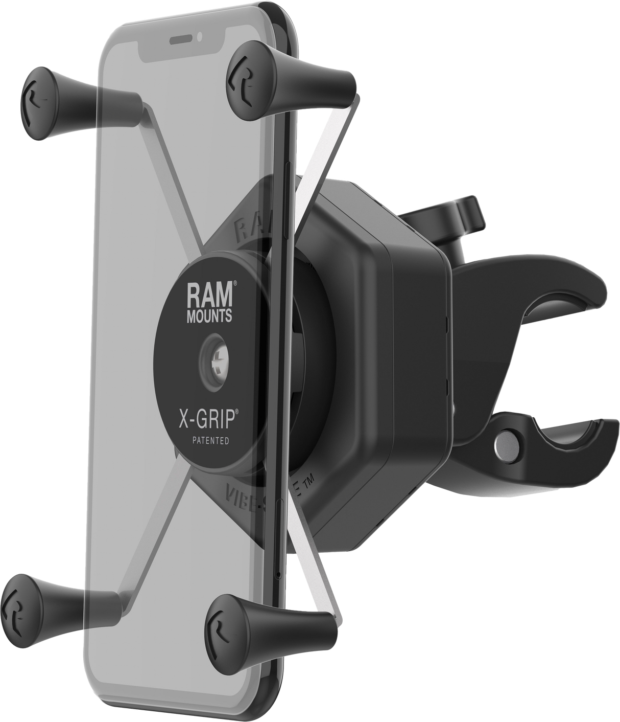 RAM X Grip Vibe Safe L Phone Mount with Small Tough Claw - Universal Fit for Cars, Trucks, and SUVs