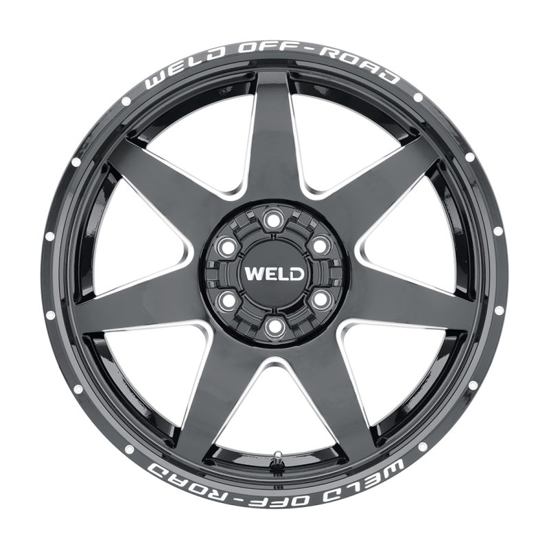 Weld Off-Road W109 20x10 Retaliate Wheel with 5x139.7 and 5x150 Bolt Pattern, Gloss Black Finish