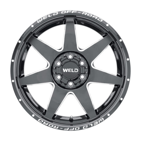 Weld Off-Road W109 20x10 Retaliate Wheel with 5x139.7 and 5x150 Bolt Pattern, Gloss Black Finish