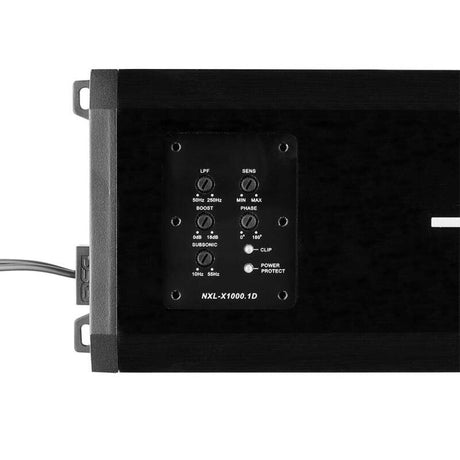 DS18 NXL-X1000.1D 1-Channel Class-D Monoblock Amplifier – 1000 Watts RMS at 1 Ohm, Waterproof for Powersports Vehicles