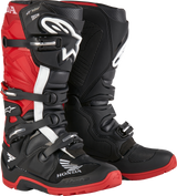 Alpinestars Honda Tech 7 Enduro Drystar Boots for Offroad Vehicles - US Size 7, Black and Bright Red