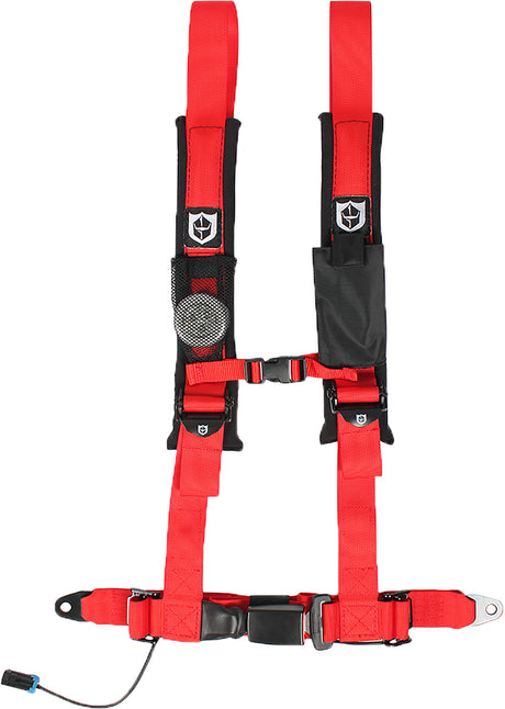 PRO ARMOR A16UH348OR Driver Side Orange 4-Point Harness for UTVs and Side-by-Sides
