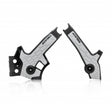 Acerbis 96+ Suzuki DR650 Frame Guards - X-Grip Black/Gray | Durable Polycarbonate Frame Protection and Enhanced Grip