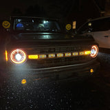 Oracle 2021+ Ford Bronco Oculus Bi-LED Projector Headlights - ColorSHIFT LED