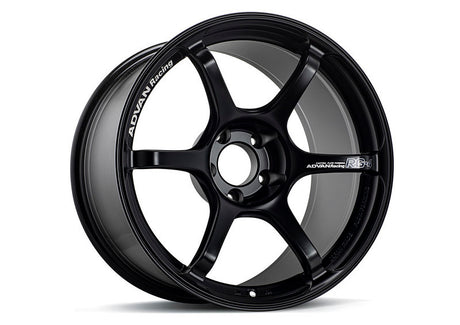 Advan RG-4 18x8.5 +44 Semi Gloss Black Wheel for Honda Civic, Toyota Camry, Mazda 6, Subaru Impreza, and More