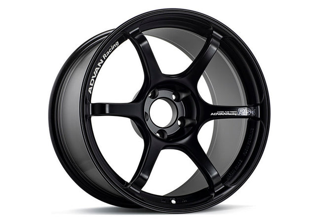 Advan RG-4 18x8.5 +44 Semi Gloss Black Wheel for Honda Civic, Toyota Camry, Mazda 6, Subaru Impreza, and More