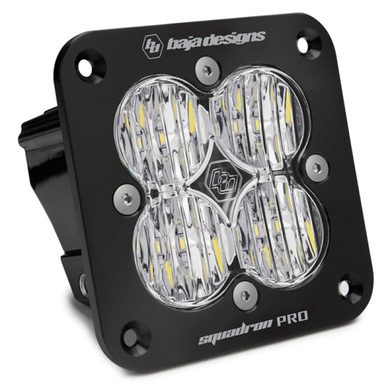 Baja Designs Squadron Pro Black Wide Cornering Pattern Flush Mount LED Light Pod - Part #491005