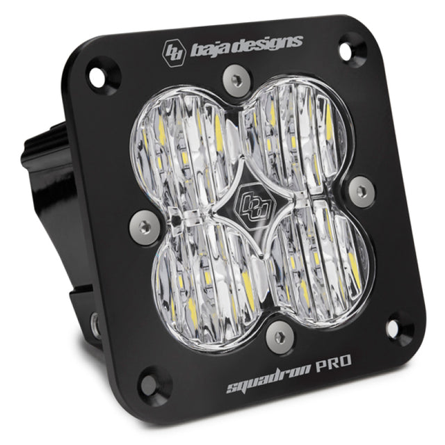 Baja Designs Squadron Pro Black Wide Cornering Pattern Flush Mount LED Light Pod - Part #491005