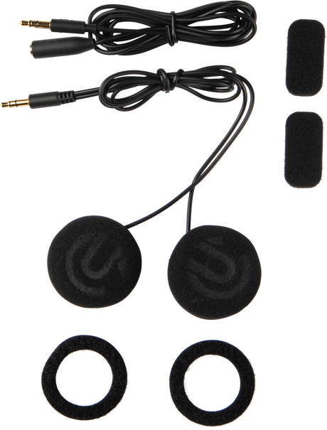 UCLEAR HDS10X Helmet Speakers with 40mm Drivers for Motorcycle Helmets, Universal Fit, 3.5mm Jack