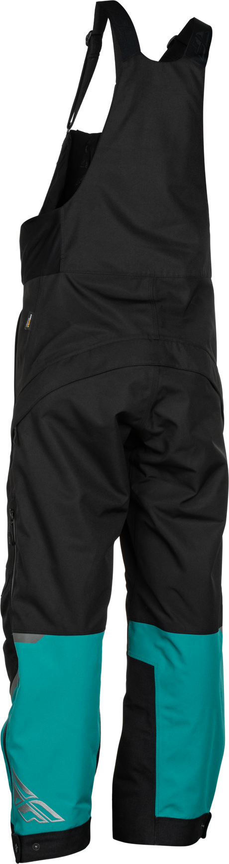 Fly Racing Women's Carbon Bibs Deep Lake/Black Large – All-Weather Snow Gear for Skiing and Snowboarding
