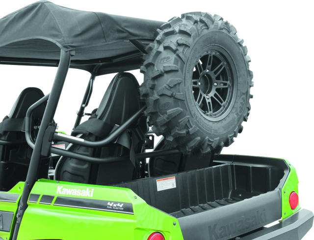 DragonFire Racing Spare Tire Carrier for Kawasaki KRT800 Teryx4 – Black