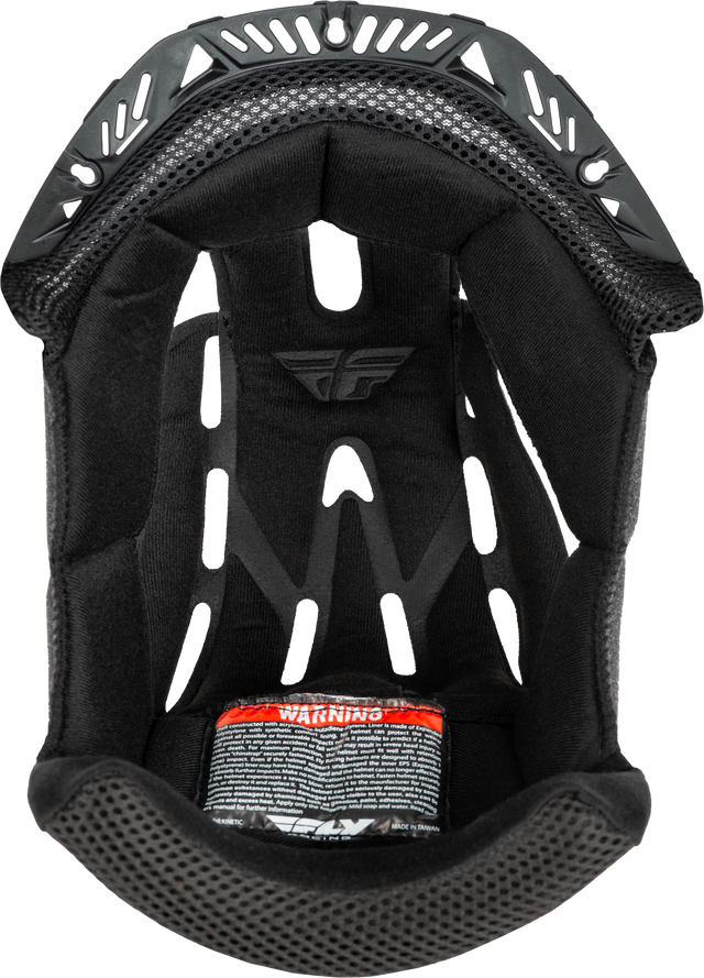 Fly Racing Kinetic Helmet Liner Set - Black for Off-Road and Motocross Helmets