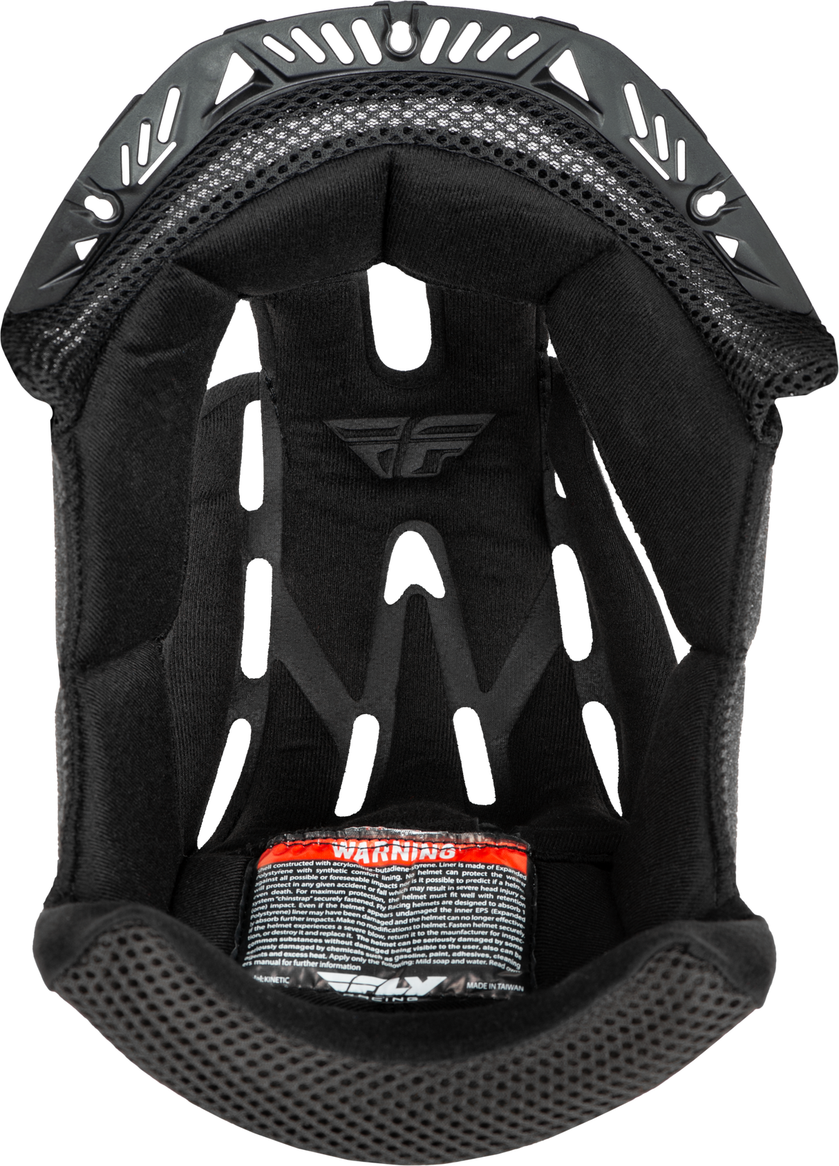 Fly Racing Kinetic Helmet Liner Set Black Medium for Off-Road and Motocross Bikes