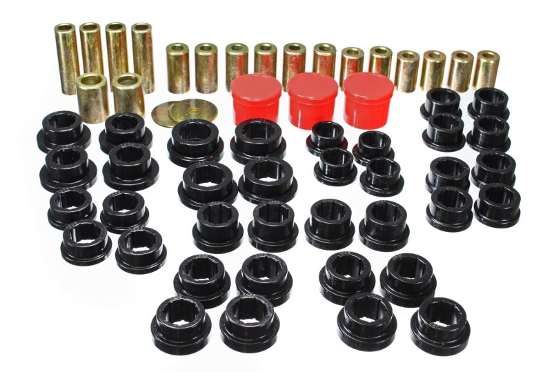 Energy Suspension 7.3122G Rear Control Arm Bushing Set for Nissan 350Z & Infiniti G35 - Black Polyurethane